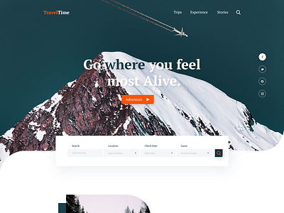Travel Landing page by Mahmudur Rahman for Pixeleton on Dribbble