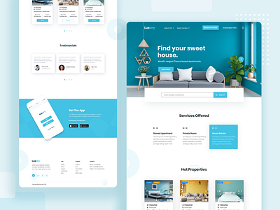 Luxary Apartment Rental Landing Page apartment client base color dribbbble home house landing page landing page concept luxary luxury minimal psd design psd template rent tempalte ui ux design ui ux uiux designer web page website