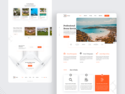 SkyDrone : Drone Services Landing Page