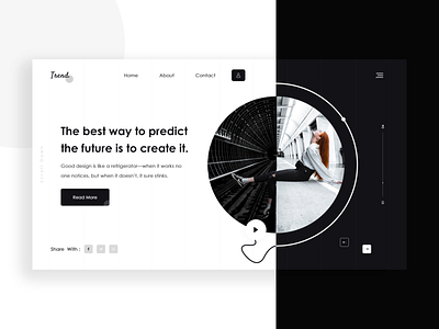 Trend : Header Design blackandwhite color creative dribbbble header landing page landing page concept minimal minimalist psd design psd template template trend trendy trendy 2020 ui ux design ui design ui ux uiux designer visual