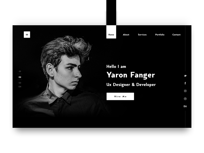 Personal Portfolio - Web UI by Mahmudur Rahman on Dribbble