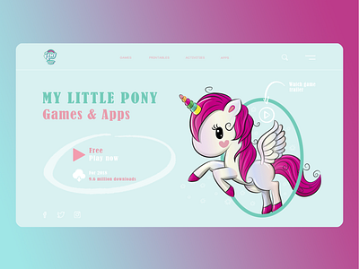Concept - Game "My little pony" game horse my little pony pony