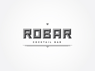 Robar Logo Study chattanooga cocktail identity lettering logo