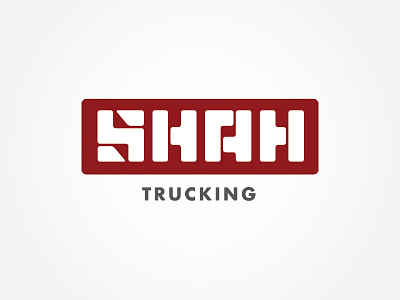 Shah Trucking Logo Study chattanooga logo thick lines trucking