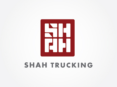 Shah Trucking Logo Study chattanooga logo thick lines trucking