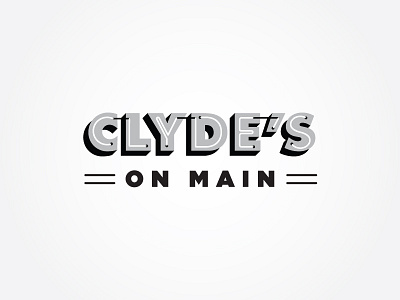 Clyde's On Main Logo Study bar brand chattanooga dive bar identity logo neon