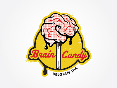 Brain Candy Illustration bar beer brain candy chattanooga halloween ipa logo