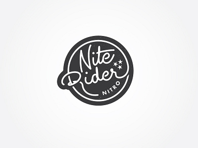 NiteRider Nitro Logo Study chattanooga coffee lettering logo script tennessee