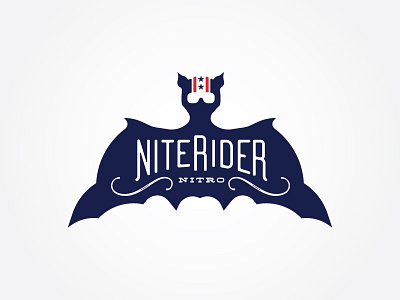 Alternative Final NiteRider Nitro Logo bat chattanooga coffee lettering logo script tennessee