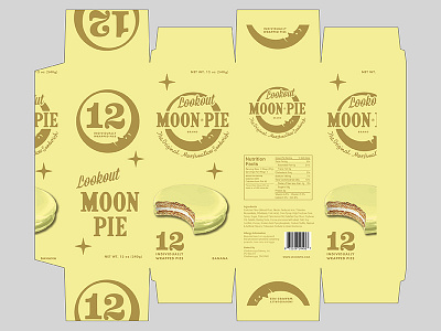 MoonPie Packaging Study banana moonpie packaging south southern