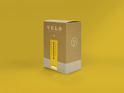 Velo Coffee Packaging - Boneshaker chattanooga coffee packaging velo yellow