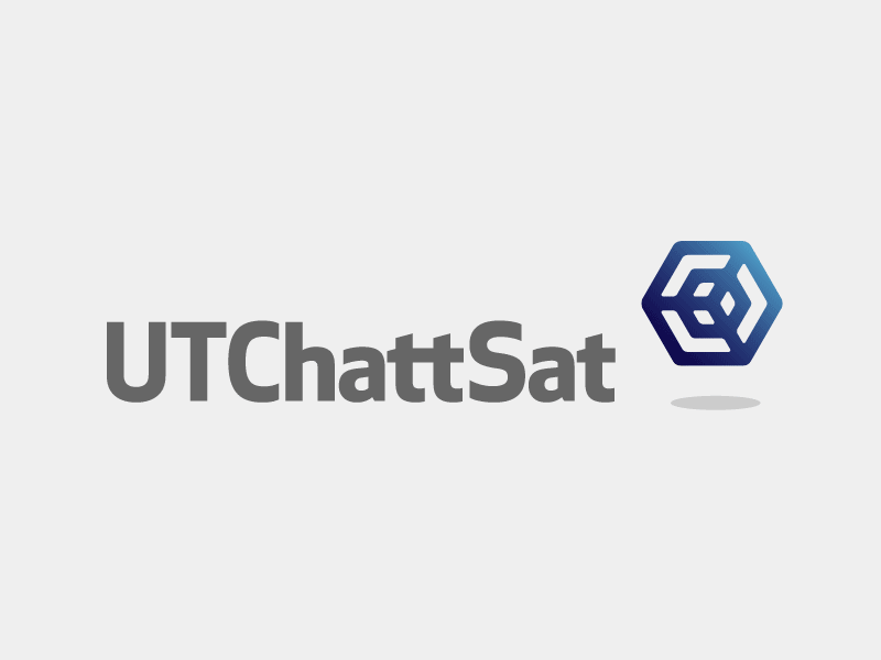 UTChattSat Logo brand chattanooga cube education logo satellite science space utc