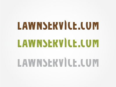 Rejected Lawn Service Logo Study brand identity logo