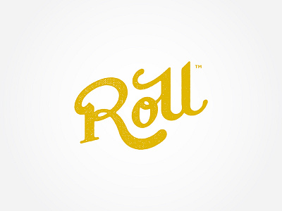 Roll Logo Study brand custom lettering hand lettering lettering logo roll script