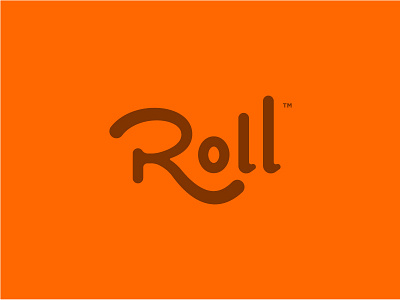 Roll Logo Study 2 brand custom lettering hand lettering lettering logo roll script