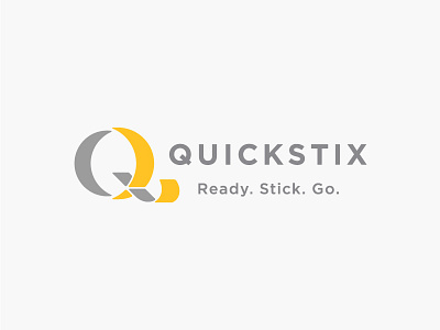 QuickStix Logo backing brand branding identity logo tape