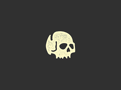 Skull brand branding distressed illustration logo skull