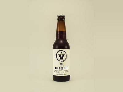 Velo Cold Coffee Bottle bottle chattanooga coffee label minimal packaging velo
