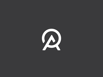 A O Rejected Logo Study 2 a brand branding geometric lettering logo o