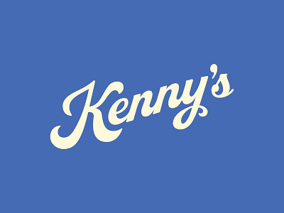 Kenny's Logo Study brand identity k lettering logo script