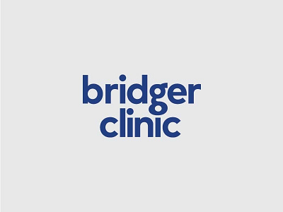 Bridger Clinic Logo Study altered type branding clinic identity lettering logo logotype medical