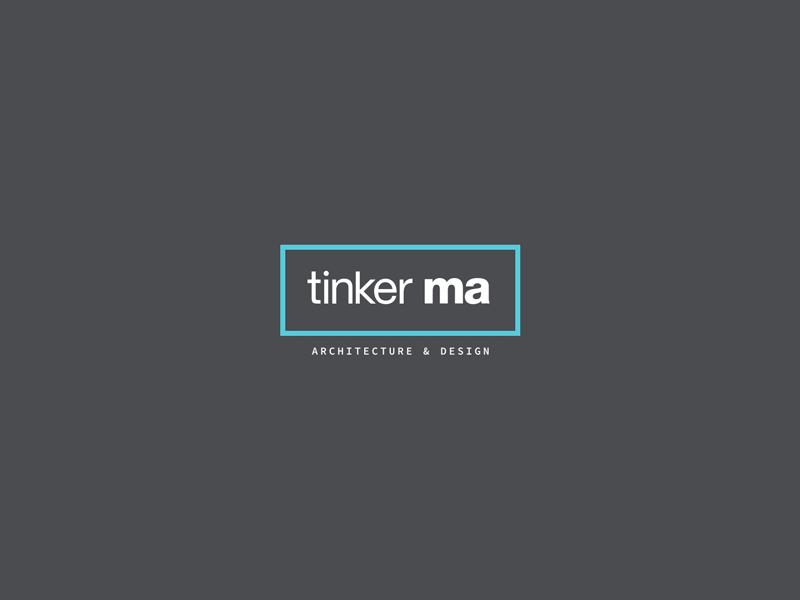 Tinker Ma Logo architecture branding dynamic frame logo space