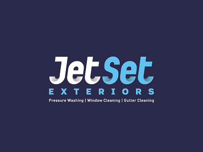 Exterior Cleaning Logo Study brand branding custom lettering custom type custom typography jet logo logotype typography van