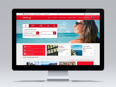 Iberia Airlines Home airline customer experience ecommerce funnel ui ux