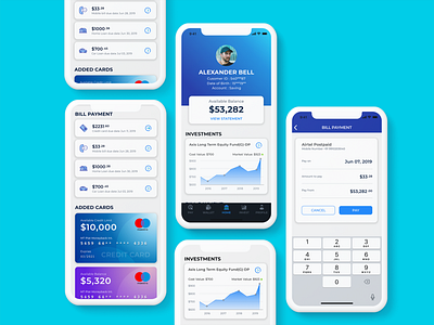 Banking App Concept apple design banking app bill payment inspirational interaction design iphone x app mobile app ui ux visual design