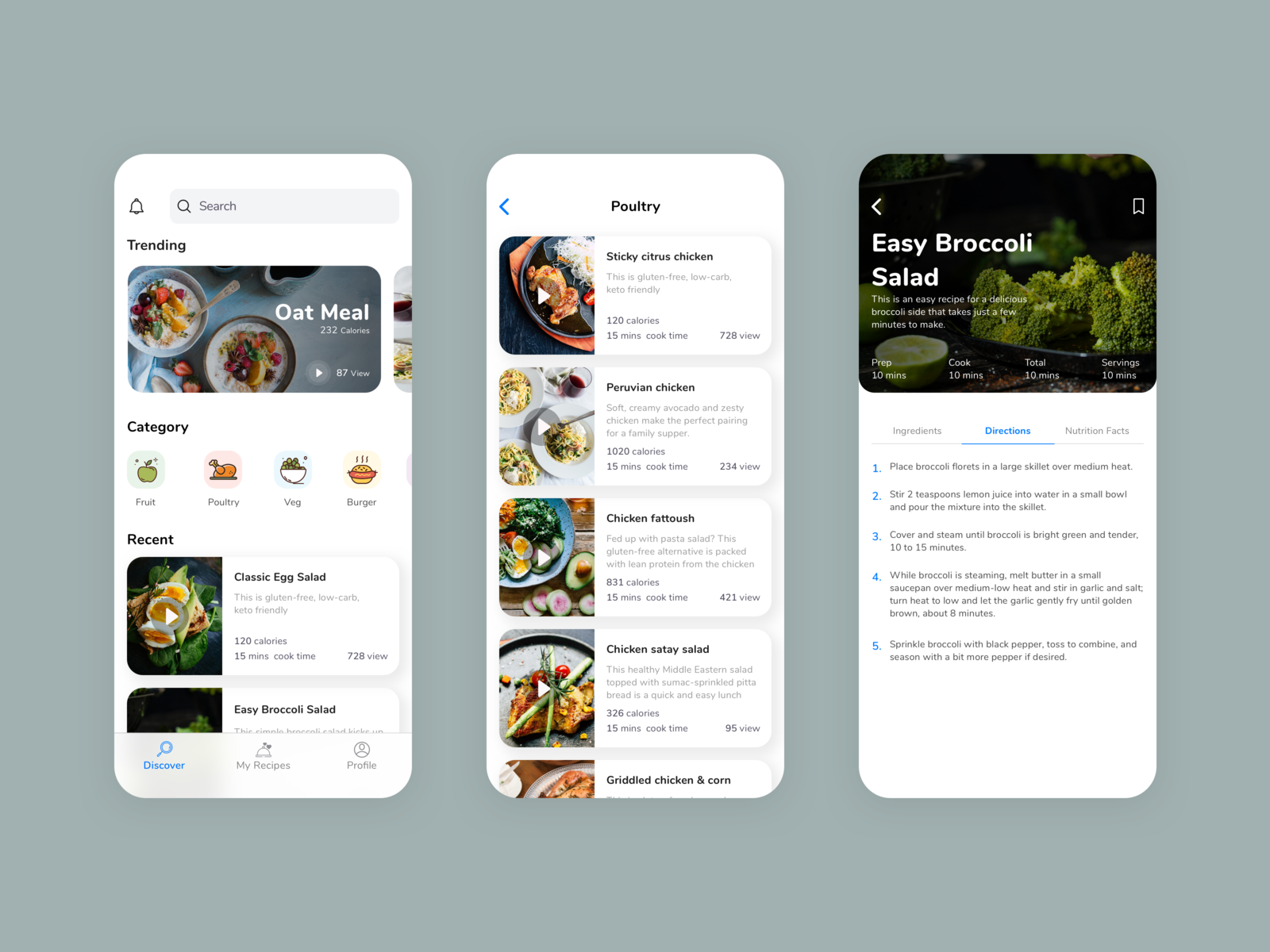 Food Recipe Sharing by Kuldeep Mourya on Dribbble