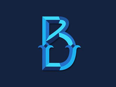 letter B b drop cap illustration illustrator letters type typography