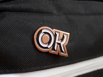 OK enamel pin