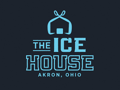 The Ice House brand branding house ice ice cube ice house icon logo type typography