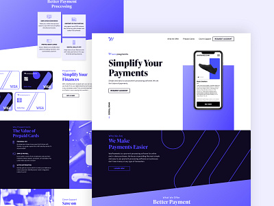 Woo Page Design - Deeper Look branding design duotone future gradient landing page minimal monochrome neon page purple ui uidesign ux uxdesign web