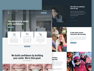 Dental Website Build dental dental care website dental website dentist website design landing page landing page design orthodontic website orthodontics ui ux website website design