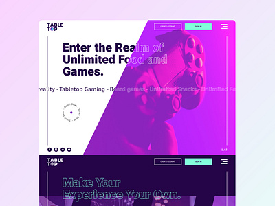 Gaming Cafe Website Design