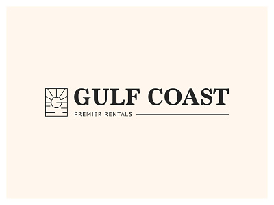 Gulf Coast Logo beach logo box logo branding coast logo delicate logo design logo logo design ocean logo paradise logo sun logo sunset logo sunshine logo vector