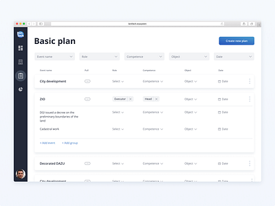BinThech — planing screen app erp erp for manufacturing minimal system ui web