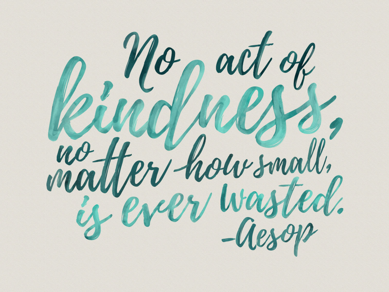 Kindness Quote by Eryn Sweeney-Demezas on Dribbble