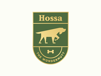 Hossa Logo Badge badge bone dog dog logo logo