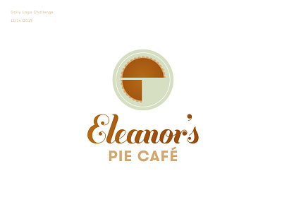 Eleanor's Pie Cafe daily logo challenge letters pie