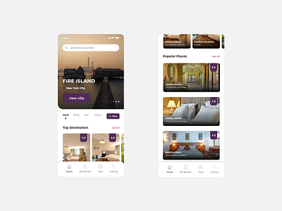 Villa Booking App app booking booking app booking system design designchallenge designer designwich ui uidesign uidesign uiuxdesign adobexd uiux ux villa villa booking app