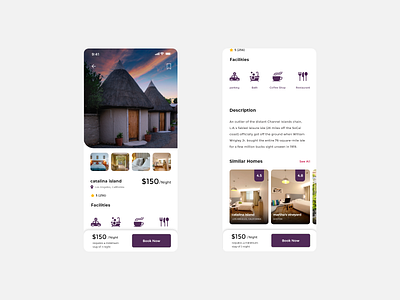 Villa Booking App app booking booking app booking system bookings design designchallenge designer designwich ui uidesign uidesign uiuxdesign adobexd uiux ux villa villa booking app