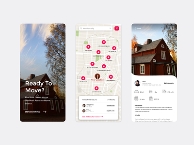 Real Estate Platform app design designchallenge designer designwich ui uidesign uiuxdesign adobexd ux