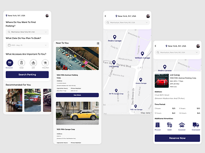 Car Parking Finder App app bookparking carparking design designchallenge designer designwich parking ui uidesign uidesign uiuxdesign adobexd uiux ux