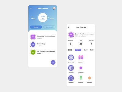 Medicine / Pill Reminder App app design designchallenge designer designwich medicine medicine app medicines reminder reminder reminder app ui uidesign uidesign uiuxdesign adobexd uiux ux