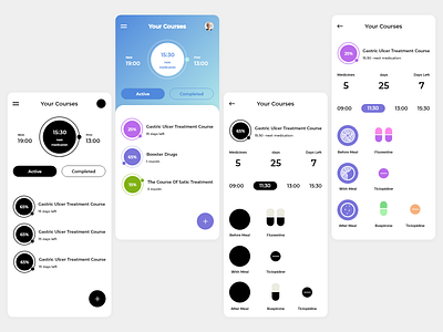 Medicine / Pill Reminder App app design designchallenge designer designwich medicine medicine app reminder reminder app ui uidesign uidesign uiuxdesign adobexd uiux ux