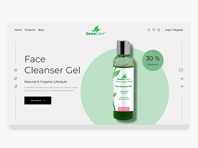 zamarex branding cosmetic cosmeticstore landingpage slider store ui uidesign uidesign uiuxdesign adobexd web desgin web design