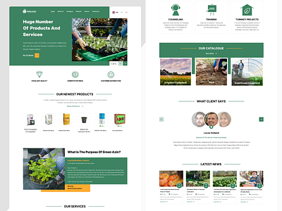 Greenazin company homepage company greenhouse home homepage landingpage store