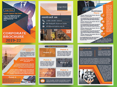 A4 Brochure Design banner brochure company profile flag logo flyer grapgic design graphic id card rack card